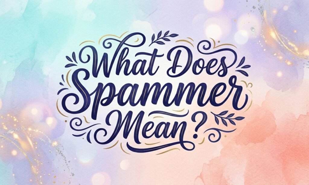 what-does-spammer-mean