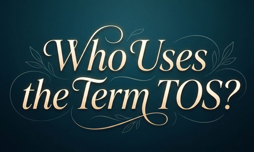 who-uses-the-term-tos