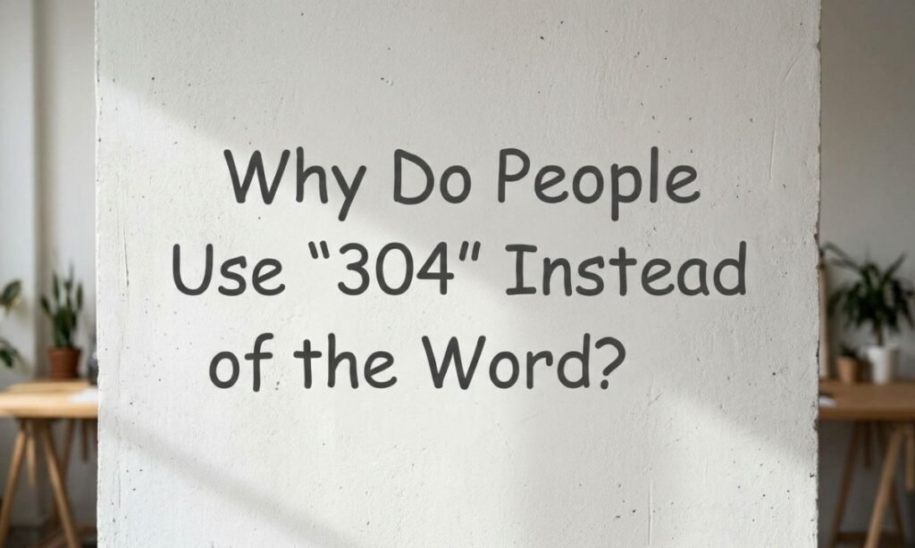 why-do-people-use-304-instead-of-the-word
