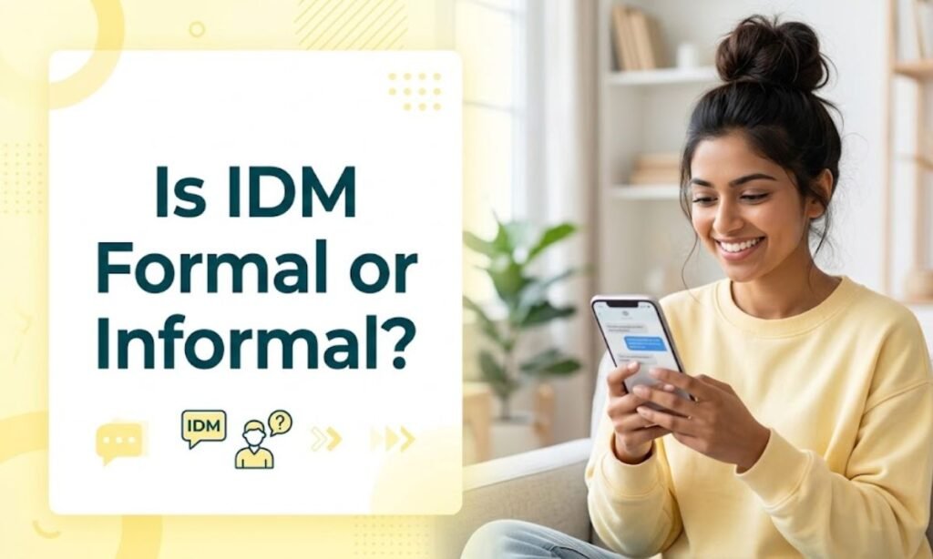 is-idm-formal-or-informal